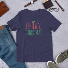 Load image into Gallery viewer, Meowy Christmas Unisex t-shirt
