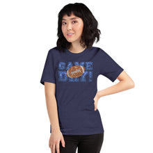 Load image into Gallery viewer, Game Day Blue Glitter Unisex t-shirt