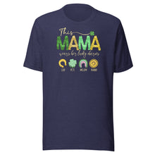 Load image into Gallery viewer, This Mama Wears Her Lucky Charms (Dark Colors) Unisex t-shirt