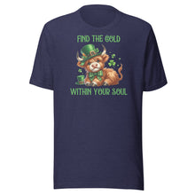 Load image into Gallery viewer, Find The Gold Within Your Soul (Highland Cows) Unisex t-shirt