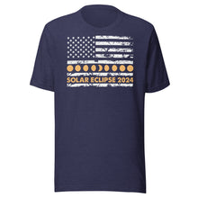 Load image into Gallery viewer, Total Solar Eclipse Horizontal Flag Unisex t-shirt