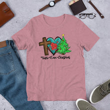 Load image into Gallery viewer, Faith Love Christmas Unisex t-shirt