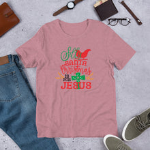 Load image into Gallery viewer, Silly Santa Christmas is for Jesus Unisex t-shirt