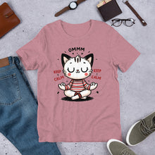 Load image into Gallery viewer, Omm Keep Calm (cat) Unisex t-shirt
