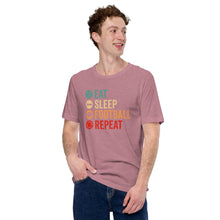 Load image into Gallery viewer, Eat Sleep Football Repeat Unisex t-shirt
