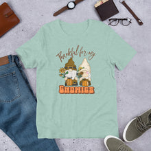 Load image into Gallery viewer, Thankful For My Gnomies Unisex t-shirt (Lighter Colors)