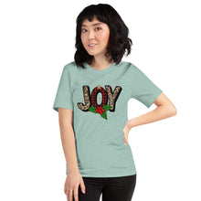 Load image into Gallery viewer, Joy (Leopard and Wreath) Unisex t-shirt
