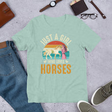 Load image into Gallery viewer, Just A Girl Who Loves Horses Unisex t-shirt