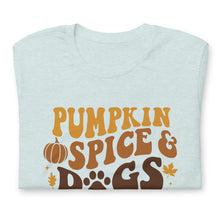Load image into Gallery viewer, Pumpkin Spice and Dogs Unisex t-shirt