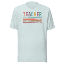 Load image into Gallery viewer, Teacher Words Retro Lines Unisex t-shirt