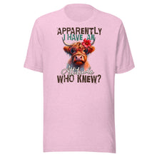 Load image into Gallery viewer, Apparently I Have An Attitude, Who Knew? Unisex t-shirt