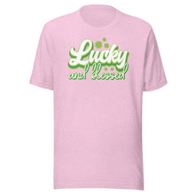 Load image into Gallery viewer, Lucky And Blessed Unisex t-shirt