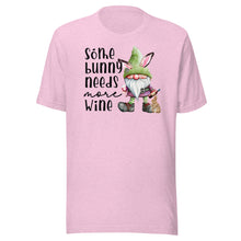 Load image into Gallery viewer, Some Bunny Needs More Wine Unisex t-shirt