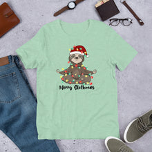 Load image into Gallery viewer, Merry Slothmas Unisex t-shirt