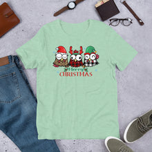 Load image into Gallery viewer, Merry Christmas Three Chickens Unisex t-shirt