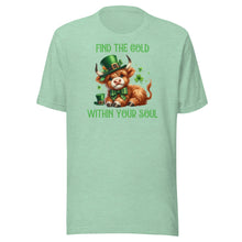 Load image into Gallery viewer, Find The Gold Within Your Soul (Highland Cows) Unisex t-shirt