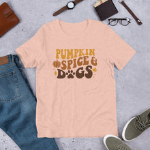 Load image into Gallery viewer, Pumpkin Spice and Dogs Unisex t-shirt