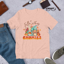 Load image into Gallery viewer, Fallin' With My Gnomies Unisex t-shirt (Lighter Colors)