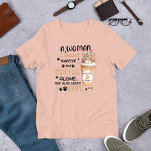 Load image into Gallery viewer, Coffee and Cats Unisex t-shirt