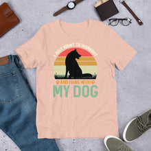 Load image into Gallery viewer, Workout And Hang With My Dog Unisex t-shirt