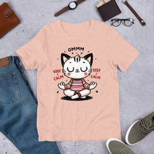 Load image into Gallery viewer, Omm Keep Calm (cat) Unisex t-shirt