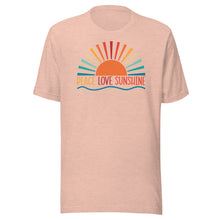 Load image into Gallery viewer, Peace Love Sunshine Unisex t-shirt