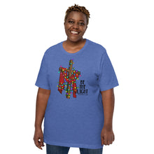Load image into Gallery viewer, Be The Light Cross and Lights Unisex t-shirt