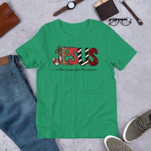 Load image into Gallery viewer, Jesus is the Reason for the Season (Block Letters) Unisex t-shirt