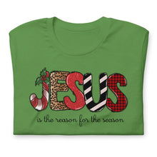 Load image into Gallery viewer, Jesus is the Reason for the Season (Block Letters) Unisex t-shirt