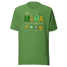 Load image into Gallery viewer, This Mama Wears Her Lucky Charms (Dark Colors) Unisex t-shirt