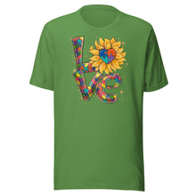 Load image into Gallery viewer, Autism Love Sunflower Unisex t-shirt