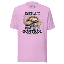 Load image into Gallery viewer, Relax, God Is In Control Unisex t-shirt