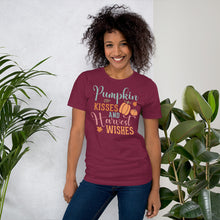 Load image into Gallery viewer, Pumpkin Kisses and Harvest Wishes Unisex t-shirt