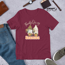 Load image into Gallery viewer, Thankful for My Gnomies Unisex t-shirt (Dark Colors)