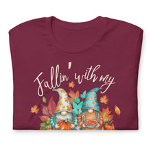 Load image into Gallery viewer, Fallin' With My Gnomies Unisex t-shirt (Darker Colors)