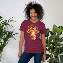 Load image into Gallery viewer, It's Fall Y'All Highland Cow Unisex t-shirt (Darker Colors)