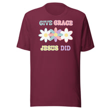 Load image into Gallery viewer, Give Grace Jesus Did (Retro) Unisex t-shirt