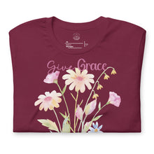 Load image into Gallery viewer, Give Grace, Jesus Did (Wildflowers) Unisex t-shirt