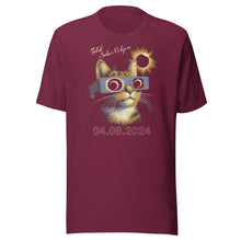 Load image into Gallery viewer, Cat With Glasses Eclipse Unisex t-shirt