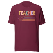 Load image into Gallery viewer, Teacher Words Unisex t-shirt