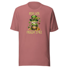 Load image into Gallery viewer, Irish Luck Froggy Style Unisex t-shirt