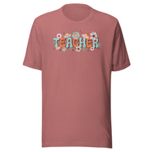 Load image into Gallery viewer, Teacher Retro Flowers Unisex t-shirt