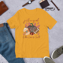 Load image into Gallery viewer, Just a Girl Who Loves Fall Unisex t-shirt
