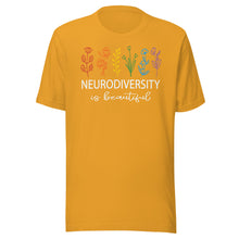 Load image into Gallery viewer, Neurodiversity Is Beautiful Flowers Unisex t-shirt