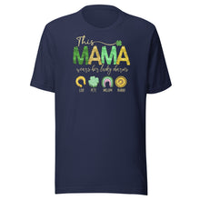 Load image into Gallery viewer, This Mama Wears Her Lucky Charms (Dark Colors) Unisex t-shirt