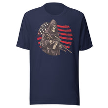 Load image into Gallery viewer, Patriotic Skeleton Soldier Unisex t-shirt