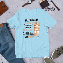 Load image into Gallery viewer, Coffee and Cats Unisex t-shirt