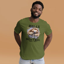 Load image into Gallery viewer, Relax, God Is In Control Unisex t-shirt