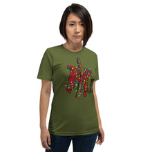 Load image into Gallery viewer, Be The Light Cross and Lights Unisex t-shirt