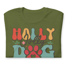 Load image into Gallery viewer, Holly Jolly Dog Mom Unisex t-shirt